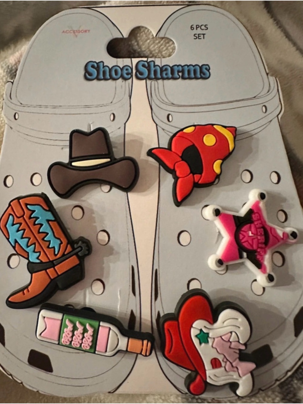 Country Shoe Sharms 6pc Set